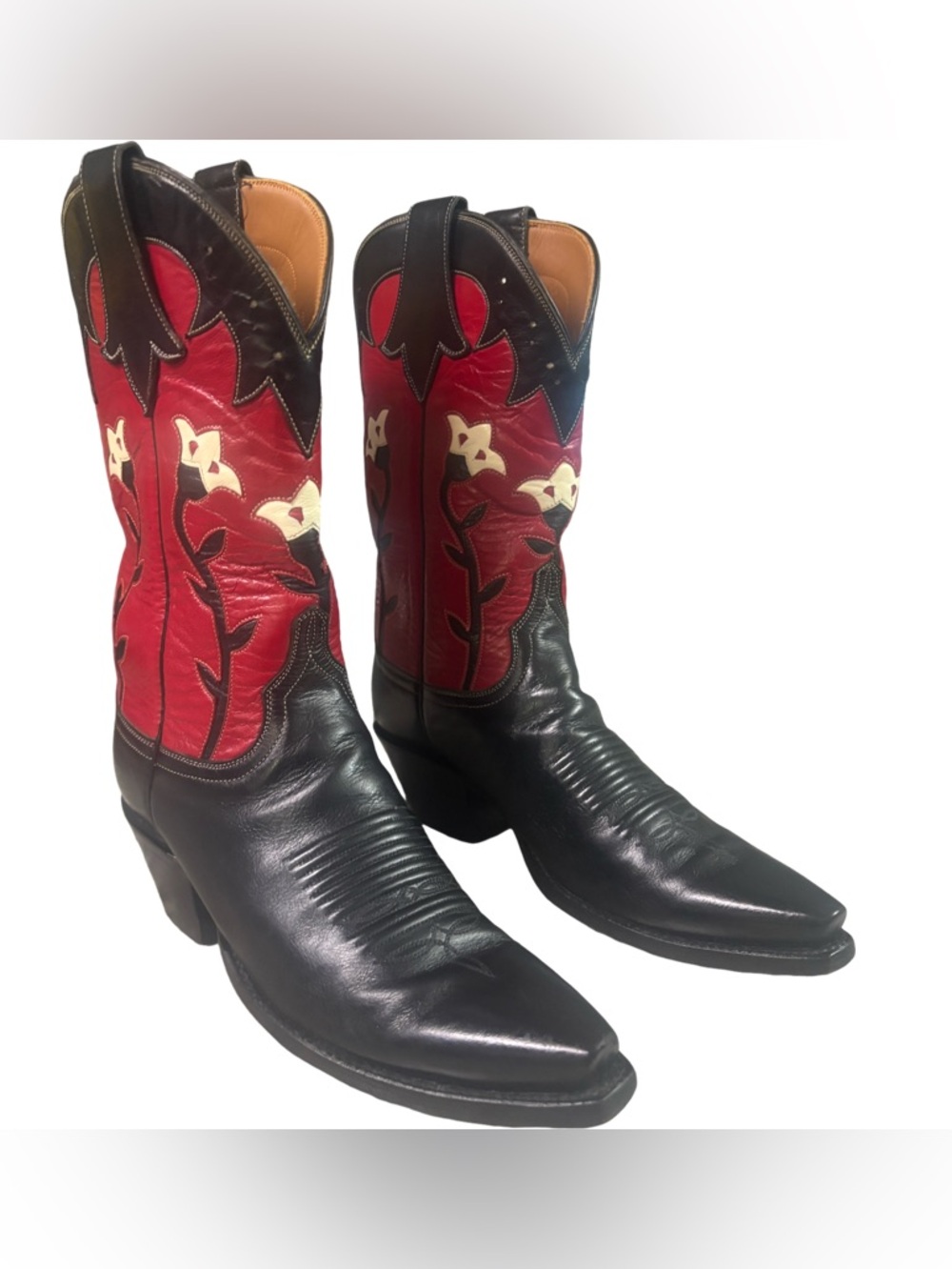 VTG Lucchese Marlboro Roadhouse Rambler Cowboy Boots Tulip Limited Edit Size 7.5